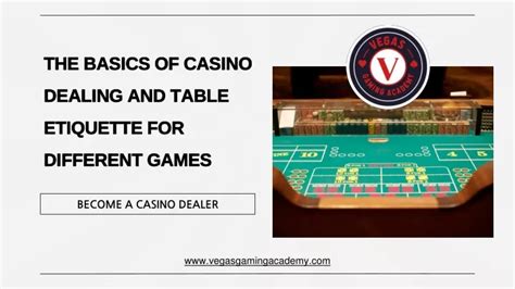 The Basic Casino Table Etiquette.